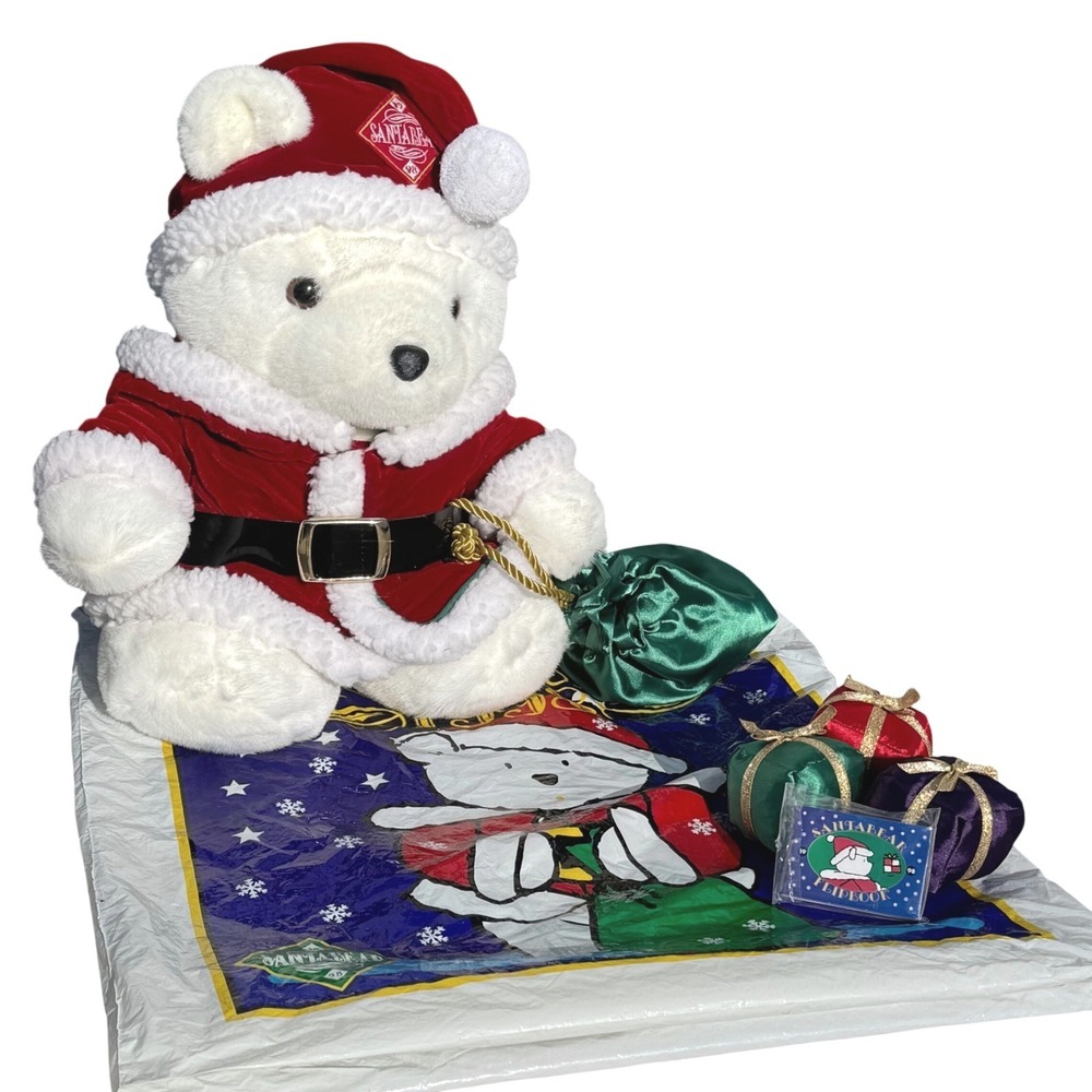 1998 Dayton Hudson Santabear with Original Bag, Presents,‎ and Flipbook